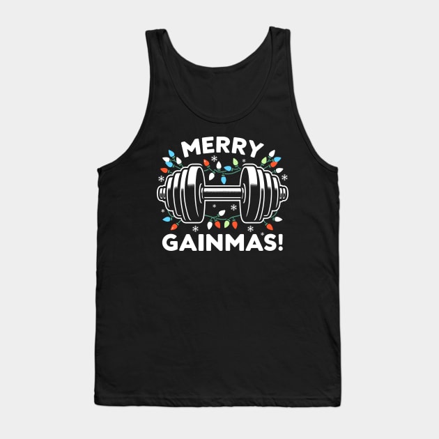 Gym Gifts Men Women Workout Fitness Ugly Christmas Gym Tank Top by KsuAnn